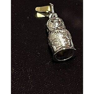925 Sterling Silver Matryoshka Nesting Doll Charm by Rembrandt New